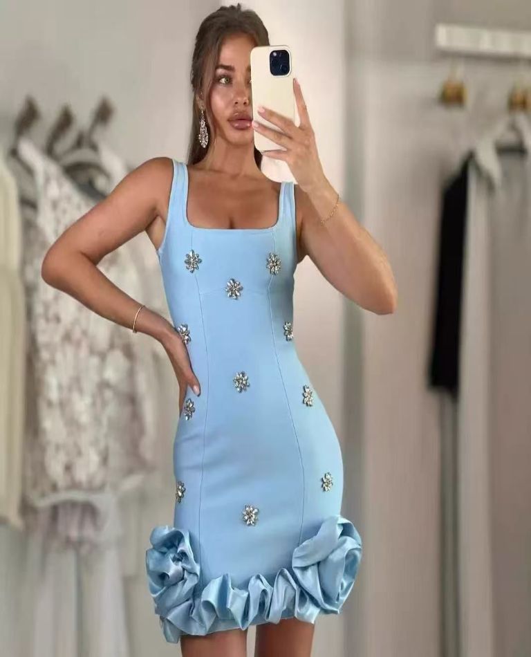 SKY BLUE ELEGANCE DRESS